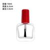 Botella de vidrio para esmalte de uñas de 10 ml con pincel, botella dividida de 5 ml, pintura creativa para pegamento de uñas, botella de vidrio pequeña