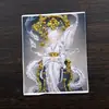 Pintura Thangka Dorada de Color al por Mayor Núcleo Zorro de Nueve Colas Hada Zorro Zakiram Vida Pasada y Vida Presente Thangka con Dorado Espolvoreado Tarjeta de Lienzo Núcleo