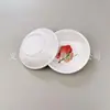 Yiwu comércio exterior prato redondo pequeno porcelana melamina louça redondo 2,5 polegadas 3,5 polegadas decalque pratinho prato de molho de soja prato de vinagre
