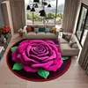 Transfronteiriço Moderno Luxo Leve Flor Cristal Veludo Alto Padrão Doméstico Sala de Estar Quarto Mesa de Centro Cobertor Tapete de Chão Resistente à Sujeira Antiderrapante