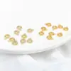 Retención de Color Fuerte Chapado en Oro Superficie Lisa Moneda de Cobre Hueca Colgante DIY Pulsera Collar Mini Moneda Encanto Colgante Accesorios Materiales