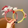 Diadema de Tejido de Lana para Niños Muñeco de Tela Perro de Nariz Larga Diadema para Niña No Aprieta la Cabeza y No Presiona el Cabello Accesorio para la Cabeza de Niña