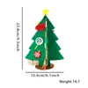 Decoraciones de Navidad Árbol de Navidad de Fieltro Mini Árbol de Navidad Adornos de Escritorio Regalos de Navidad Hechos a Mano DIY para Niños