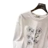 Camiseta holgada de manga larga para mujer estilo coreano para otoño e invierno, hecha de seda de leche con acabado doblemente cepillado, top de longitud media estilo ins para mujer, venta al por mayor transfronteriza