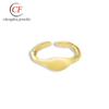 Europeu e americano personalidade real ouro jóias DIY anel de ouro ajustável micro incrustado anel de zircão anel de casamento acessórios atacado