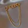 Broche novo estilo feminino senso de alta qualidade nicho broche atacado pino de alta qualidade temperamento fixo roupas terno joia pérola