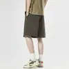 Shorts Casuales Sueltos de Seda de Hielo de Gama Alta para Hombre, Estilo Delgado de Verano, Shorts Casuales con Retazos, Versátiles para Uso al Aire Libre