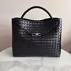 Moda Europea y Americana 2024 Nueva Bolsa Tejida Gran Capacidad Combinable Bolso Tote de Cuero Romboidal Bolso de Mano Casual para Hombro