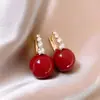 2025 Nuevo Estilo Pendientes de Perla para Adelgazar Rostro Redondo de Lujo Ligero para Mujer Pendientes de Temperamento de Gama Alta Pendientes de Diseño Nicho Venta al por Mayor