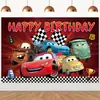 Novo Dropshipping Transfronteiriço Carros Quarto Infantil Decoração Desenho Animado Parede Festa Aniversário Tema Banner Bolo