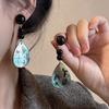 Pendientes Guofeng de estilo chino con forma de gota de agua para mujer, 2024, nuevos y populares, de lujo, ligeros, de alta gama, con temperamento.