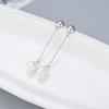 Versão coreana transfronteiriça da nova prata esterlina S925 areia flash simples brincos clássicos brincos brincos femininos brincos de pérolas de água doce fabricantes