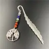 Marcador de Página Árvore da Vida Pedra Colorida Série Pena de Cristal Jade Retrô Fonte de Comércio Exterior Transfronteiriça Amazon eBay