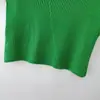 Ropa de Mujer Transfronteriza Primavera/Verano 2026 Moda Europea y Americana Chaleco de Punto Delgado Acanalado Cuello Medio Alto de Wechat para Mujer M86910