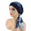 Venta Caliente Transfronteriza de Amazon Pañuelo para la Cabeza Elástico de Ala Ancha Estampado Étnico para el Cabello Pañuelo con Tira para Mujer Gorro de Dormir