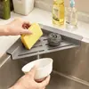 Estante de Secado para Acuario Cocina Estante de Almacenamiento de Plástico Multifuncional Triángulo Esponja Depuradora Lana de Acero Almacenamiento de Cocina