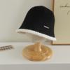 Sombrero de Pescador para Niños 2025 Otoño e Invierno Nuevo Estilo Sombrero Cubo para Niños y Niñas Estilo Coreano Niños de Edad Media Sombrero Cálido de Moda Exportación