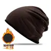 Gorro de punto de invierno versátil para hombre, Gorro de felpa de terciopelo, Protección para los oídos para ciclismo al aire libre, Gorro a prueba de frío para los dedos de los pies, Gorro de confinamiento para mujer