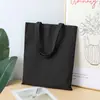 Bolsa de Lona Personalizada Grande Capacidade de Compras Ecológica para Homens Mulheres Estudantes para Aula Deslocamento Bolsa de Ombro Único com Impressão de Logo Feita Sob Medida