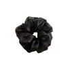 Diadema de tela de lunares y rayas de doble capa con tacto de alta gama, Cuerda para coleta baja, Alta elasticidad, Accesorio para el cabello moderno y versátil con sentido del diseño