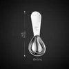 Estoque na Fábrica Conjunto de 2 Peças de Colher de Café de Aço Inoxidável 304 Conjunto de Colheres Medidoras com Escala Ferramentas de Confeitaria