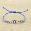 Pulsera Ojo del Diablo Más Vendida de Amazon, Pulsera Amuleto Trenzado de Amistad Ajustable, Adorno de Regalo de Navidad