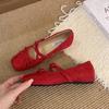 Zapatos de Aumento de Altura Interior Estilo Francés para Mujer 2025 Nuevo Estilo de Verano con Falda Zapatos Mary Jane para Mujer Estilo Ballet Zapatos Elegantes para la Noche