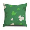 Calle Amazonas. Funda de Cojín Personalizada de Trébol de Cuatro Hojas para el Día de San Patricio con Diseño de Planta Verde para Sofá, Suave y Personalizable