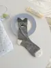 Calcetines Bordados Sin Costuras para Mujer, de Media Pantorrilla, Delgados, Estilo Coreano, Estilo Ins, Holgados, de Algodón, Verano 2026, Delgados, Estilo Coreano