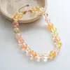 Collares bohemios de cuentas europeos y americanos para mujer, cadenas para la clavícula de diseño nicho, collares de lujo ligero de alta gama para mujer al por mayor