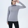 Camiseta con capucha protectora solar deportiva transfronteriza europea y americana de Amazon, top casual de manga larga ajustado para correr al aire libre de comercio exterior para mujer