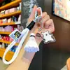 Desenho de Linha Fofo Cachorro Pingente Chaveiro Badminton Acrílico Cachorro Decoração Bolsa Esportiva Pequeno Presente Venda por Atacado