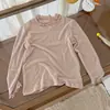 Ropa interior de otoño 2026 para niñas, nuevo estilo, con volantes, cuello semi-alto, para niños, top liso de manga larga para bebé niña