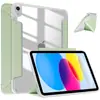 Adecuado para iPad Funda Protectora Air5 Transparente Cáscara Dura Funda de Cuero Air11 Transformable Plegado en Y 10.9 Pulgadas 25 Modelos Funda para Tableta