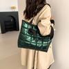 Bolso de Gran Capacidad para Mujer 2024 Verano Nueva Moda Bolso Retro Bolso Casual de Hombro Bolso Tote Simple para Mujer