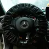 Capa de volante de carro de não tecido preta capa de volante à prova de poeira para carro capa de volante descartável pode ser personalizada