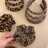 Anillo para el Cabello de Intestino Grueso de Leopardo Vintage para Mujer Cuerda para el Cabello de Payon Banda de Goma de Alta Elasticidad y Durabilidad Diadema para la Parte Superior de la Cabeza Accesorios para el Cabello
