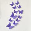 Pegatinas de pared autoadhesivas de simulación de mariposa de plástico tridimensional 3D, 12 unidades, para puerta de baño, dormitorio, sala de estar, decoración del hogar