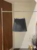 [Sem Trocas ou Devoluções] Saia Versátil de Lã com Fenda, Corte Enviesado e Bolsos, Estilo Francês, Feminina, Outono Bqa6175
