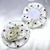 Tela Suave de Satén con Lunares Flor de Rosa DIY Flor Hecha a Mano Lazo para el Cabello Pinza de Garra Adorno para el Cabello Accesorios de Ropa Adornos