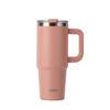 Vaso para Coche Aislado de Acero Inoxidable 304 Más Vendido de Amazon Degradado 40 oz Vaso para Hielo con Asa Vaso con Pajita de 30 oz