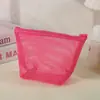 Bolsa de Maquiagem Triangle Mesh Estéreo Dopamina Grande Capacidade Portátil Feminina para Diversos Moedas Batom Maquiagem