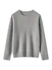 Suéter Grueso de Cachemir Pesado para Mujer, Suéter Base Tejido 100% Cachemir Puro, Jersey de Cuello Redondo, Corte Holgado, Estilo Otoño e Invierno