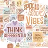 Compra Directa Transfronteriza de 50 Piezas de Pegatinas de Estilo Bohemio con Frases Inspiradoras en Inglés para Decorar Botellas de Agua y Maletas