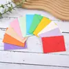 Envelopes adesivos coloridos estilo europeu com bordas onduladas, cartões de felicitações de cor sólida simples, conjunto de envelopes estilo ocidental