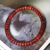 Pulsera de Cuentas para Pastillas Medicinales Seiko Loach Back con Buena Redondez, Pulsera Budista de Cuentas de Círculo Único Perforada Hecha a Mano de Primera Calidad