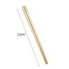 Palillos de Acero Inoxidable 304 para Uso Doméstico, Palillos Coreanos Antideslizantes, Forma Cuadrada Plana Oro Sólido, Vajilla para Restaurante de Barbacoa, Grado Alimenticio