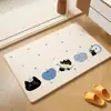 Nueva Alfombrilla de Suelo de Barro Diatomeas Dura de Secado Rápido para Baño, Alfombrilla Antideslizante Absorbente de Agua para Inodoro del Hogar, Alfombrilla de Baño a Prueba de Humedad