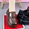 Colección Otoño 2026: Zapatos de Plataforma de Piel Suave para Mujer, Estilo Británico Retro, Punta Redonda, Cierre de Velcro Francés
