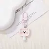 Chaveiros planos criativos e fofos com tema de animais de desenho animado, chaveiros de contas e enfeites decorativos DIY - perfeitos como pequenos presentes